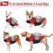 Alagirls Ripstop Dog Lifeguard Vest - High Buoyancy Safety Preserver for Large Dogs | Adjustable Pet Lifeguard Vest with Rescue Handle | Red (L: 58-68cm) - Buy Online on GoSupps.com