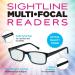 Sightline Multifocal Progressive Reading Glasses 6005 - 2.5x Fit for Men & Women - Blue - International Shipping Available - Buy Online on GoSupps.com