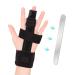 Trigger Finger Splint Finger Splints for Trigger Finger Broken Finger Metacarpal Finger Splint Hand Brace Adjustable Trigger Finger Brace for Index Middle Ring Pinky Finger Splint(L/XL)