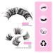 Individual Lash Extensions - Natural Look Cluster Lashes | 80pcs D Curl DIY Cat Eye False Eyelashes - 10 Pairs for Home Application - Buy Online on GoSupps.com