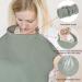 Cotton Nursing Cover for Breastfeeding & Multi-Use Car Seat/Stroller Cover - Grey - Buy Online on GoSupps.com