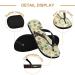 Mnsruu Dog Paw Print Flip Flops - XL Comfort for Home Spa Bedroom & Travel | Unisex Footwear - Buy Online on GoSupps.com