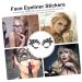 Beaupretty 5 Pairs Lace Eye Stickers - Halloween Eyeliner for Kids | Artificial Black Eyeliner Face Stickers | Fun Makeup for Children - Buy Online on GoSupps.com