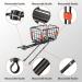 Versatile Bike Rear Rack with Basket | 165lb Load Capacity | Quick Mount & Adjustable | Includes Free Bungee Cord, Tools & Waterproof Cover - Buy Online on GoSupps.com