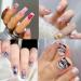 Nail Stamping Plates Set - 6 Piece Image Rectangle Stamp Kit for DIY Nail Art - Snake, Butterfly, Flower, Love, Abstract, Flamingo Design - Buy Online on GoSupps.com