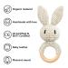 Artestar Greifling Baby Rassel & Bei ring - Eco-Friendly Wooden Baby Toy Gift (Beige Hase) for Newborns - International Shipping - Buy Online on GoSupps.com
