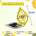 HOVUK Trash Can Freshener - Lemon Odor Remover & Air Freshener for Kitchen Waste Buckets (4 Pieces) - Self-Adhesive Swing Pedal Air Dent - Buy Online on GoSupps.com