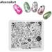 Nail Stamping Plate Set of 5 - Flower & Parrot Nail Art Templates | Perfect for Creative Designs! - Buy Online on GoSupps.com