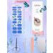Kalolary Gel Nail Polish Strips Nail Gel Art Sticker Waterproof Full Nail Wraps Decal Sets with Scissors Nail File and Stick for Women Girls Nail Art Decor (UV/LED Lamp Required)-8 - Buy Online on GoSupps.com