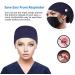 Women's Ponytail Scrub Cap with Buttons for Mask Sweatband, Long Hair Friendly | One Size Fits All - Buy Online on GoSupps.com