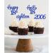 24 Glitter 18th Birthday Cupcake Toppers - Blue Decoration for 2006 Born Boys | 18th Birthday Party Accessories & Cake Decorations - Buy Online on GoSupps.com