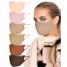 KARIZMA Face Wardrobe Cloth Face Mask. 6 Soft Masks Washable Fabric with Adjustable Ear Loops. ‘Earth Shades’ Pack. Face Mask Reusable and Stretchy. Fabric Face Masks 6 Pieces