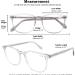 Computer Reading Glasses - 2 Pack Blue Light Blocking Anti UV Fashion Round Design for Men & Women | 1.0 Clear & Grey - Buy Online on GoSupps.com