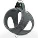 Joyal dog harness reflective soft padded dog dishes Air-Mesh breathable chest harness for cat puppies small dogs XXS gray xxs breast: 31-34cm gray