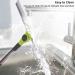 Squeegee for Floor with 51 Long Handle Silicone Broom Floor Squeegee for Tile Floor Cleans Glass Fine Dust Hair Liquids Small:35 130cm - Buy Online on GoSupps.com