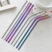 Estefanlo Reusable Stainless Steel Straws Multicoloured Metal Drinking Straws Reusable Straws 8.5 inch with Cleaning Brush for Tumblers Cold Beverage (Set of 8) (Colorful-8 pcs) - Buy Online on GoSupps.com