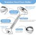 Supergiant Stainless Steel Face Roller and Gua Sha Set for Fine Lines and Wrinkles | Skin Care Tools with Travel Pouch - Silver - Buy Online on GoSupps.com