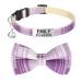 Tagme cats collars with names and telephone number kitten neck band with safety closure and bell plaid purple 1 Pack plaid purple
