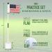WATSY USA Golf Flagstick Practice Mini Putting Green Flags - Portable 2-Section Design for Home Training - USA Set of 1 - Buy Online on GoSupps.com