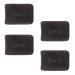 Hide & Groom Set of 4 Double Edge Safety Razor Head Protective Sheath for Groomsmen Shaving Travel Cover Full Grain Leather Handmade Bourbon Brown
