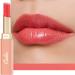 Oulac 2 in1 lipstick and lip balm juicy and shiny lip care lipstick smooth and hydrated lips shiny finish for dry cracked and brittle lips vegan (04) coral red (04)