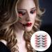 KALLORY 5 Pairs Red Colored Wispy Lashes - Natural Look 3D Eyelash Strips for Women & Girls - Perfect for Any Occasion - Buy Online on GoSupps.com