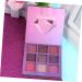 FRCOLOR 2pcs 9 Glitter Eye Shadow Metallic Eye Shadow Palettes Palette Flash 1 count (Pack of 1) Purplex2pcs - Buy Online on GoSupps.com