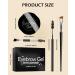 Buy Eyebrow Pomade & Gel - 2-in-1 Dark Brown & Clear Waterproof Long-Lasting High Pigment Brow Makeup with Brushes - Perfect for Women - Buy Online on GoSupps.com