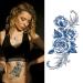 PUNKTUM 2022 Temporary Tattoo Dark Blue 04 for Women Men Kids - Waterproof, Long-Lasting & Realistic Fake Tattoos - Semi-Permanent, 2 Weeks Wear - Buy Online on GoSupps.com