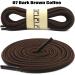 DELELE 2 Pair Round Boot Laces 55 Inch - Dark Brown Coffee - Buy Online on GoSupps.com