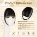 100% Remy Human Hair Clip-In Bangs Extensions | Sofeiyan Fringe for Natural Look - Wispy Black Hairpiece - Buy Online on GoSupps.com