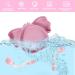 Lanjue Baby Silicone Suction Plate Set with Spoon and Fork - Non Slip Divided Weaning Plates for Toddler, Pink - Buy Online on GoSupps.com