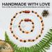 Certified Raw Baltic Amber Necklace and Bracelet Set - Unisex Gift (12.5/5.5) | Premium Quality Amber - Buy Online on GoSupps.com
