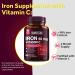 Vitacook High Potency Iron Supplement with Vitamin C - Vegan Iron for Energy, Muscle & Immune Support - 60 Count - Buy Online on GoSupps.com