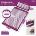 Generise Acupressure Mat & Pillow Set for Pain Relief - Purple/White Spikes - Buy Online on GoSupps.com