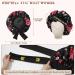 Welrog Satin Hair Hood for Women | Double-Sided Satin Silk Sleep Bonnet | Hair Protection for Night | Flower/Black Design - Buy Online on GoSupps.com