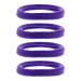 Zac's Alter Ego Set of 4 Very Large Purple Jersey Endless Hair Elastics/Ponios