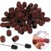 YAOGOHUA 120# Grit Nail Art Sanding Caps Manicure Polishing Grinding Bands Nail Drill Bits Set with Shaft - Buy Online on GoSupps.com