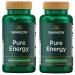 Swanson Pure Energy Metabolism Concentration Mental Focus Mood Support Stress Management Adaptogenic Herbs Herbal Supplement 60 Veggie Capsules (Veg Caps) Vegan (2 Pack)