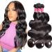 Body Wave Bundles Human Hair Bundles 10A Grade 100% Unprocessed Brazilian Virgin Hair Bundles Body Weave Wavy Bundles Human Hair (16 18 20) Body Wave Bundles 16 18 20