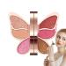 Eye Shadow Palette 6 Colors Makeup Eyeshadow Waterproof Eye Shadow Matte Shimmer Makeup Glitter Highly Pigmented Colorful Eye Cosmetic for Women Girls Long-Lasting Eyeshadow for Day and Night Multicolore 1 g (Lot de 1)