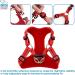 Voyager Adjustable Dog Harness with Reflective Stripes - M Size - Red - No Pull Vest for Walking and Jogging - Buy Online on GoSupps.com