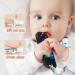 FFTROC Silicone Teething Toys for Babies - Remote Control Shape Teether Tube Chew Toys 4 Pack - Boys Girls Educational Sensor Toys - Buy Online on GoSupps.com