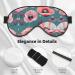 Buy SSIMOO Pastel Poppies Soft Sleep Eye Mask | Female Breathable Travel Eye Patch | Ideal for Relaxation & Comfort - Buy Online on GoSupps.com