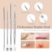10-Piece Blackhead Remover Set - Stainless Steel Comedone Extractors & Acne Tweezers | Kememo - Buy Online on GoSupps.com