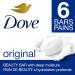Dove Original Beauty Bar more moisturizing than bar soap Deep Moisture for clean and soft skin 106 g 6 count white - Buy Online on GoSupps.com