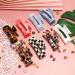 8 Pack Medium Size Leopard Print Hair Claw Clips - Strong Hold Acrylic Barrettes for Women and Girls - Buy Online on GoSupps.com