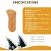 Vaya Durro Orthopedic Insoles for Flat Feet - Heel Pad for Tight Shoes (Size 38-40) | Best Comfort & Support - Buy Online on GoSupps.com
