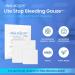 Lite Stop Bleeding Bandage - Calcium Alginate Wound Dressing (2-inch Square Box of 10) | First Aid Hemostatic Gauze for Effective Blood Clotting - Buy Online on GoSupps.com