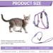 TIESOME Cat Harness and Leash Set Adjustable Gradient Kitten Harness Escape Proof Harness with Leash for Kitty Outdoor Walking (Gradient Purple) - Buy Online on GoSupps.com